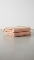 Blush Peach Woven Throw Blanket